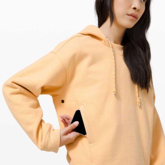 Lululemon Cool Crescent Hoodie Ivory Peach 6 New - Picture 6 of 10